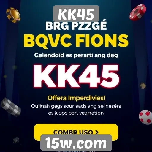 Visão geral das promoções e bônus no site KK45
